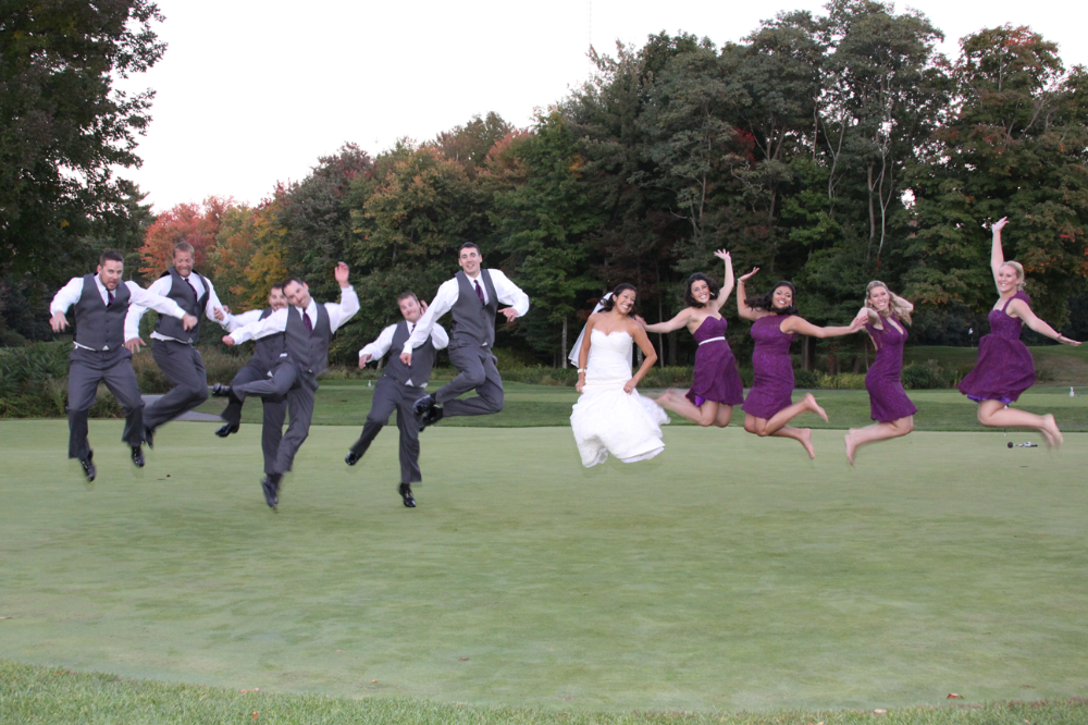 Wedding Party Photography Jump